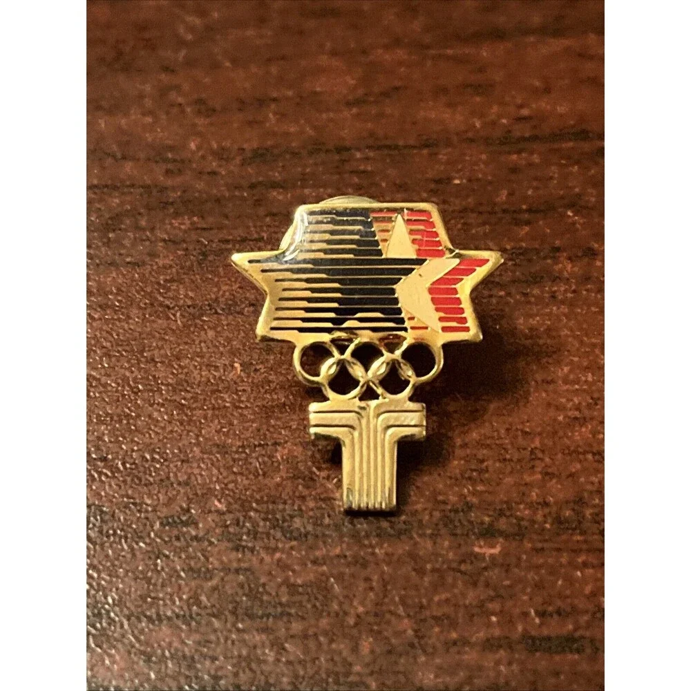 1984 Los Angeles Olympics Transamerica Life Insurance Lapel Hat Pin‎